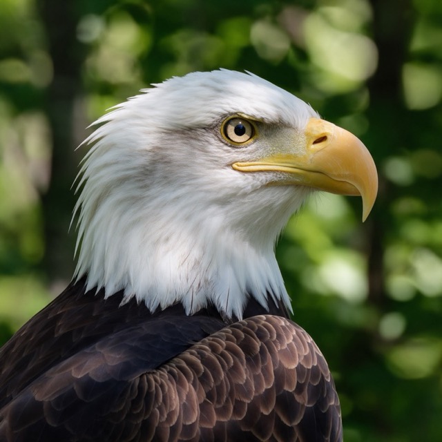 Foto original de un águila